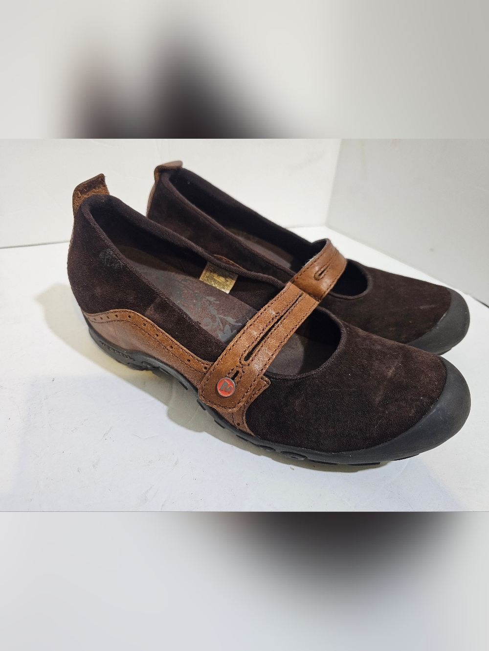 Merrell Espresso Women’s Size 9  Mary Jane Wedge Shoes Brown
